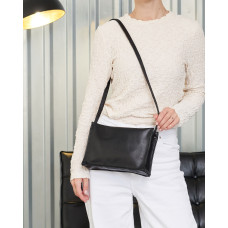 Кожаная женская сумка «Беки» черная Кожаная женская сумка «Беки» черная