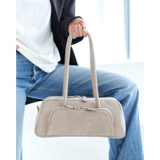 Кожаная замшевая женская сумка «Alexa» бежевая Кожаная замшевая женская сумка «Alexa» бежевая