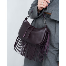 Кожаная женская сумка «Isabella» бургунди