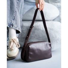 Кожаная женская сумка «Feit» шоколадная Кожаная женская сумка «Feit» шоколадная