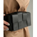 Женская поясная сумка клатч оптом «Энди» плетеная черная 