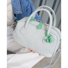 Кожаная женская сумка «Камерон» серая Кожаная женская сумка «Камерон» серая