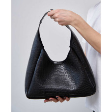 Жіноча сумка «Кей» чорний крокодил Жіноча сумка «Кей» чорний крокодил