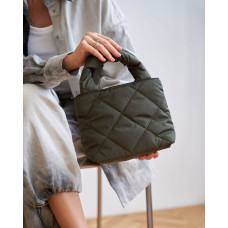 Женская сумка «Кира» оливковый кубик Женская сумка «Кира» оливковый кубик