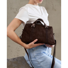 Сумка кожаная женская «Мелания» шоколадная Сумка кожаная женская «Мелания» шоколадная