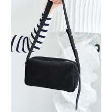 Замшевая женская сумка «Feit» черная Замшевая женская сумка «Feit» черная