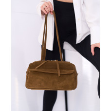 Сумка замшевая женская «Alora» карамельная