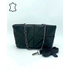 Кожаная женская сумочка «Xolli» черная 