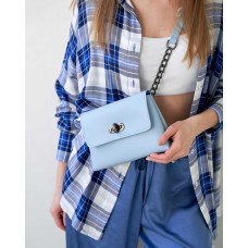 Стильная женская сумка «Белла» голубая