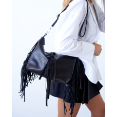 Кожаная женская сумка «Пака» черная Кожаная женская сумка «Пака» черная