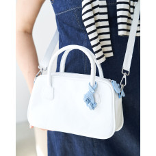 Кожаная женская сумка «Камерон» белая Кожаная женская сумка «Камерон» белая