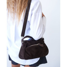 Сумка женская замшевая «Нанни» темный шоколад Сумка женская замшевая «Нанни» темный шоколад