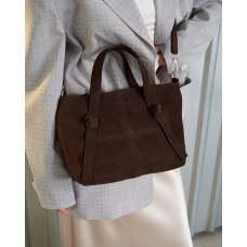 Сумка кожаная женская «Амелия» шоколадная