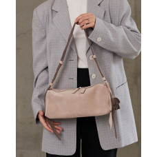 Кожаная женская сумка «Ванесса» бежевая Кожаная женская сумка «Ванесса» бежевая