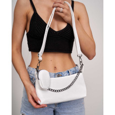 Жіноча сумка «Лойс» біла (крокодил) Жіноча сумка «Лойс» біла (крокодил)