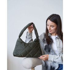 Женская сумка «Лулу» оливковый кубик Женская сумка «Лулу» оливковый кубик