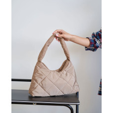 Женская сумка «Лулу» бежевый кубик Женская сумка «Лулу» бежевый кубик