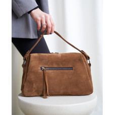 Сумка женская кожаная «Фрея» карамельная