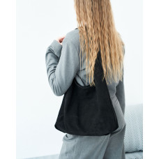 Сумка замшевая женская «Мэл» черная