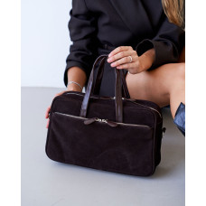 Замшевая сумка «Вега» шоколадная Замшевая сумка «Вега» шоколадная