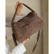 Сумка женская кожаная «Фрея» серая