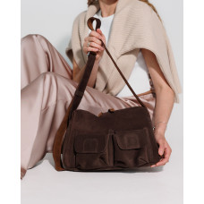 Сумка женская кожаная «Отем» шоколадная Сумка женская кожаная «Отем» шоколадная