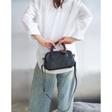 Кожаная женская сумка «Камерон» черная Кожаная женская сумка «Камерон» черная