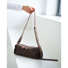 Кожаная женская сумка «Мэй» серая Кожаная женская сумка «Мэй» серая