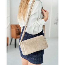 Замшевая женская сумка «Feit» бежевая Замшевая женская сумка «Feit» бежевая