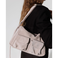 Сумка женская кожаная «Отем» бежевая Сумка женская кожаная «Отем» бежевая