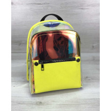 Женский рюкзак «Бонни» желтый перламутровый