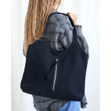 Сумка замшевая женская «Lottie» черная