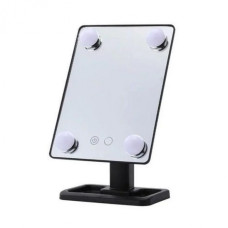 Дзеркало для макіяжу з підсвічуванням з LED підсвічуванням Cosmetie Mirror 360 Чорний