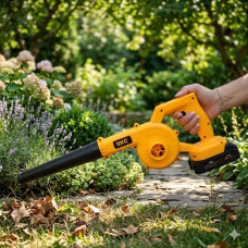 Беспроводная воздуходувка-пылесос 2 в 1, садовая воздуходувка для листьев с 2 аккумуляторами UKC 10291