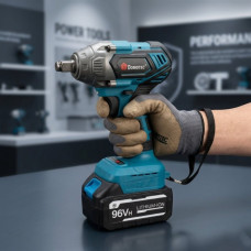 Гайковерт аккумуляторный безщеточный 2 АКБ Domotec 9500 + набор инструментов в кейсе