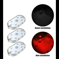 Автомобільний світлодіодний світильник із USB-зарядкою юсб для салону автомобіля із сенсорним датчиком включення