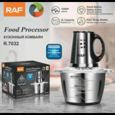 Кухонный комбайн измельчитель RAF R.7032 600W 3L чоппер из нержавеющей стали