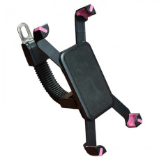 Тримач Motorace кріплення телефону для мотоцикла велосипеда скутера Чорний з рожевим