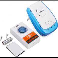 Беспроводной дверной звонок от розетки 220V VOYE V009A Синий