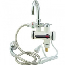 Проточний водонагрівач кран бойлер із душем та циферблатом (Підключення з низу)