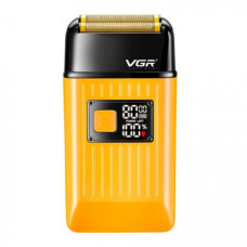 Электробритва VGR V-357 шейвер, двойное лезвие, 2 насадки, выдвижной триммер, IPX6