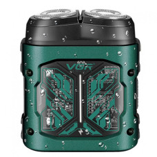 Электробритва VGR V-344 GREEN, роторная, 8000 RPM, влагостойкая Зеленая