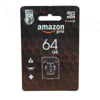 Карта памяти microSD AMAZON Pro 64GB class 10 с карманом