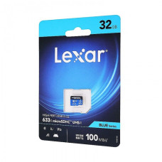 Карта пам'яті LEXAR 633x MicroSDHC Card, 32GB Class 10 (UHS-1 U1)