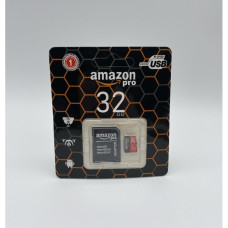 Високошвидкісна картка пам'яті micro SD AMAZON Pro 32GB class 10 з кишенею