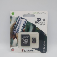 Карта пам'яті Kingston 32GB microSDHC class 10 UHS-I A1 (R-100MB/s) Canvas