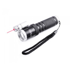 Тактичний ліхтар POLICE BL 9846 Q5 50000W ліхтарик + лазер 600 Lumen