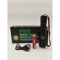 Ліхтар акумуляторний ручний BL 898-P50 ліхтарик USB