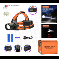 Налобный фонарь с флуоресцентной окраской Arexes AR-T202, светодиод TG+CO, zoom, 2 АКБ 18650, 1 режим Налобный фонарь с флуоресцентной окраской Arexes AR-T202, светодиод TG+CO, zoom, 2 АКБ 18650, 1 режим