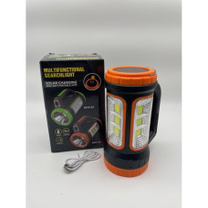 Ліхтар ручний акумуляторний MH818C переносний на сонячній батареї Помаранчевий